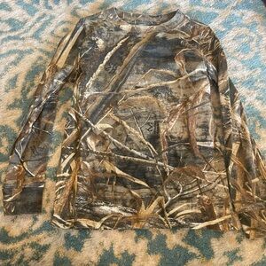 Magellan Outdoors Kids Long Sleeve Camo Tee - Brown, Tan, Green
